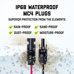 MC4 Solar Panel to Power Station Adapter Cable, XT60 / Anderson /
