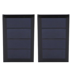 2Pcs 2V 210mA Mini Solar Panel Polysilicon Solar Power Board 80x50mm for DIY