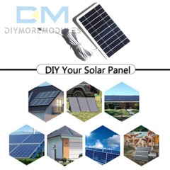 5V 2W Solar Panel Output USB Outdoor Portable Solar System Mobile Phone Charger