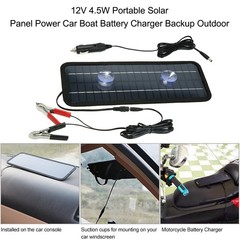 4.5W Portable Solar Panel Car Boat Backup G0I0