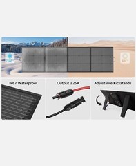 Mhpowos portable solar generator 2000w Lightweight weather proof