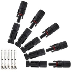10PCS IP67 Waterproof Solar Connector Solar Panel Cable 5 Pairs PV Connectors…
