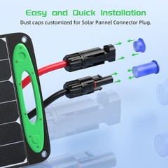 Bateria Power 300 Pairs Solar Connector Caps, Obvious Color Weather Resistant…