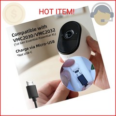 VIRTAVO 3.2W Solar Panel for Security Camera Compatible with Arlo Essential XL,