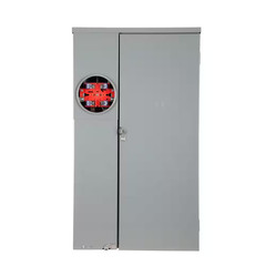 Homeline 200 Amp 42-Space 42-Circuit Outdoor Ring-Type Surface Mount Solar-Ready