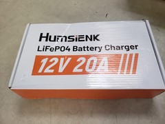 Humsienk 12V 20A Lithium LiFePO4 Battery Charger Fast Charging for RV Boat Truck