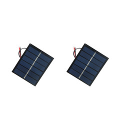 3V 0.6W Compact Solar Panel 60x75mm with 15cm Cable for DIY Science Experiments