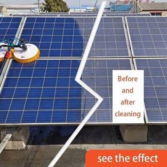 Solar Panel Cleaning Machine Double Head Retractable Photovoltaic Panels Brush