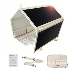 24W Portable Solar Panel Charger, Foldout Mini Solar Panel for Camping, Hiking &