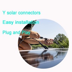 Solar Y Connector,Solar Y Branch Parallel Cable,Solar 1 to 3 Male Female Conn…
