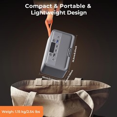 Portable Power Station, PowerUrus 28,000mAh Solar Power Bank, LiFePO4 Battery…