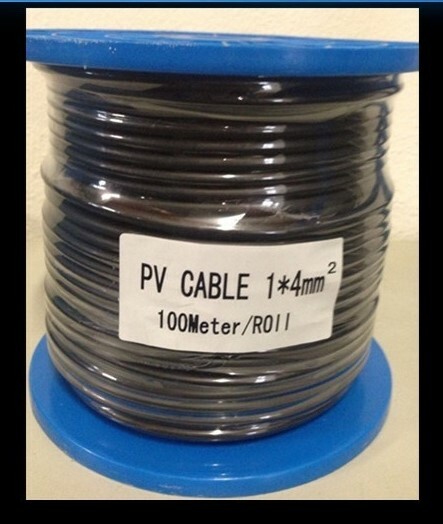 10m-100m, 4mm² Single Core Solar PV Photovoltaic DC Cable Free Postage