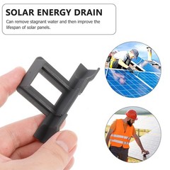 10Pcs ABS Solar Panel Stagnant Water Removal Clips Reusable Drainage Buckles