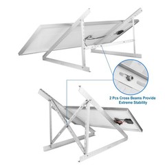 45″ Solar Panel Mount Bracket for 100-400 Watts Solar Panel with Enhanced Cro…