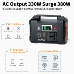 Flashfish 40800mAh/151Wh 200W Solar Generator Power Station Outdoor Camping L7G0