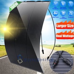 400W 200W Ultra Thin Flexible Solar Panel Kit Mono 12V for RV Camper Off-Grid