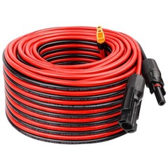 Solar Connector to XT60 Adapter Cable – 75FT, 10AWG for Solar Panel to Portab…