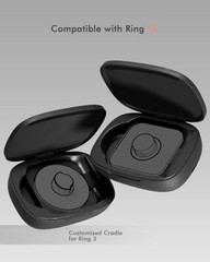 Oura Ring 4/3 Charger Charging Case – Black – Upgraded Charging Case