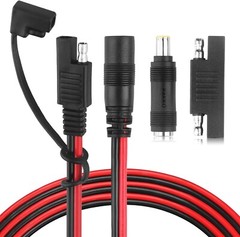 DC 8mm Female to SAE Connector Adapter 14AWG Cable Wire, Suitable for Solar P…