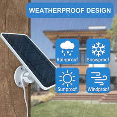 Solar Panel for Arlo Essential 2K/2K XL (All 1St/2Nd/3Rd Gen) and Essential/Xl S