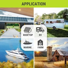 Compact 80W High-Efficiency Solar Panel with MC4 Connectors – Ideal for Outdoors