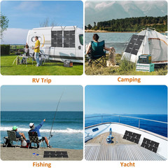 Solar Panel 45W Portable Solar Panels 25% High Efficiency Foldable Charger | Lig