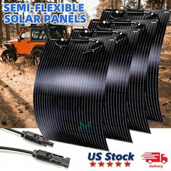 400W Watt 12V/24V Portable Flexible Solar Panel (100W*4PCS) For RV Boat Off-Grid
