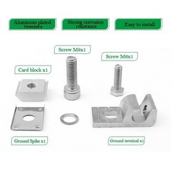 Solar Panel Mounting Bracket Clamps Grounding Lug Photovoltaic Support