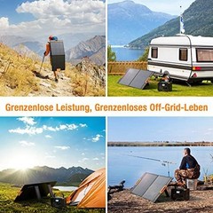 Portable 80W Foldable Solar Panel Kit 12V Dual USB Battery Charge System