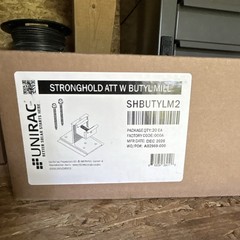 Unirac Stronghold ATT W Butyl Mill SHBUTYLM2 Solar Attachment Mount, 20 Pack