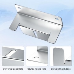 Solar Panel Z Brackets Aluminum Lightweight Corrosion Free RV Trailer Van Yacht