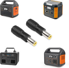 PNGKNYOCN DC 8MM Coupler Male to Female,Dc7909 Power Connector Converter Plug fo