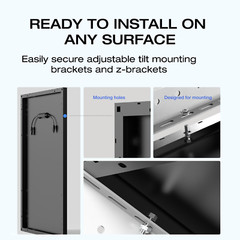EcoFlow 175W Solar Panel 25% High-Efficiency Solar Modules for Outdoor Camping