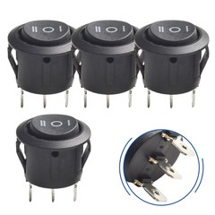 3 Pin Rocker Switch Easy Panel Mount Momentary Rocker Switch Convenient Package