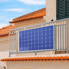 2PCS Aluminium Solar Panel Bracket Hook for Balcony Railing, Solar Panel Mountin