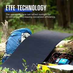 ATEM POWER Monocrystalline Solar Panel Flexible 245° Bendable 100W 12V Portable