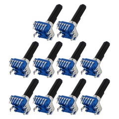 10Pcs RK12 6 Pin Stereo Potentiometer B10K B20K B50K B100K Audio Parts