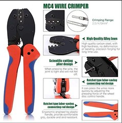 Solar Crimping Tools Includes Solar Panel Connectors, Solar Cable Connectors,…
