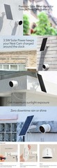 3.5W Premium Solar Panel for Google Nest Cam Outdoor or Indoor, Battery