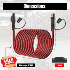 unrulysoul 25FT 12AWG SAE Extension Cable Harness