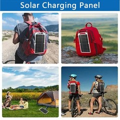 Waterproof 20W Portable Solar Panel USB Charger for Phones, Power Banks, Tablet