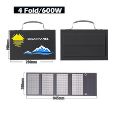 Portable Solar Panel Folding Bag 1000W, Fast Charging with USB+DC, Suitable for