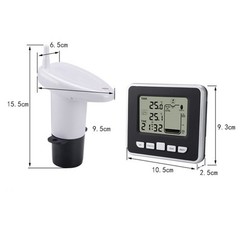 Efficient water tank level gauge with accurate indoor temperature monitoring