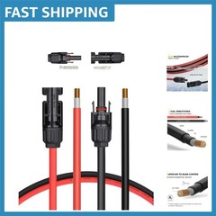10AWG 20FT Solar Extension Cable for Enhanced Panel Connectivity – Safe & Easy