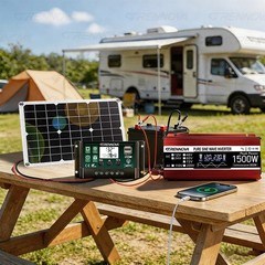 Grennova 1500W Solar Kit 40W Panel 60A MPPT Off-Grid Home Camping Backup