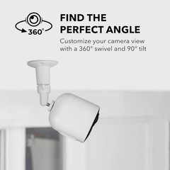 Wasserstein Adjustable Metal Wall Mount for Arlo Essential 3rd Gen/2nd/1st/Go 2/