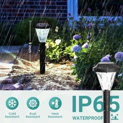 GIGALUMI 8 Pack Solar Lights Outdoor Waterproof, Solar Garden Lights | Outdoo…