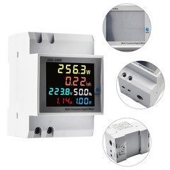Brightness AC Power Meter 100A 6 In 1 AC Power Meter Din Rail High-Precision
