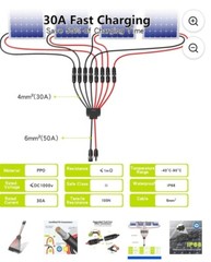 Tool-Free Solar Connectors for 2-3-4 Solar Panels, Water Proof