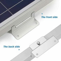 4 Pcs of Solar Panel Mounting Z Brackets for RV Boat Wall Off Gird Roof Inst